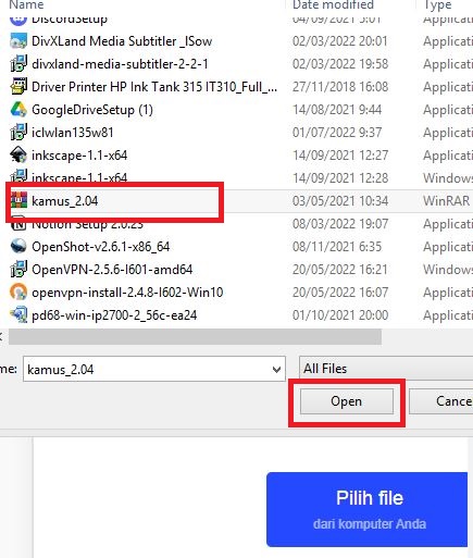 tutorial ekstrak file rar atau zip tanpa aplikasi