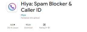 aplikasi pelacak nomor hp - hiya spam blocker caller id