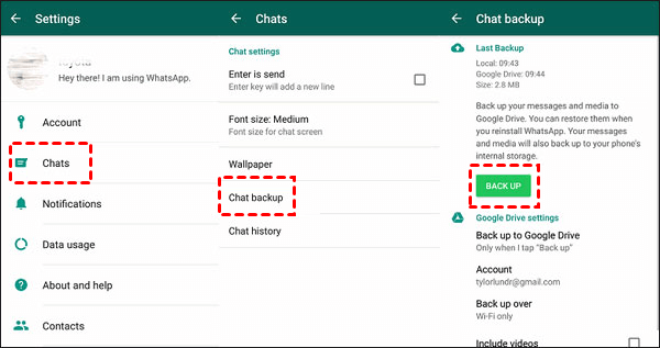 cara import chat whatsapp dari google drive ke android