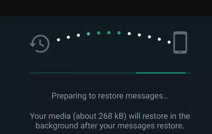 langkah terbaru restore whatsapp ke android