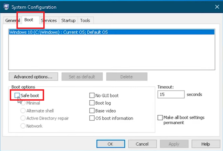 4 Cara Masuk Safe Mode Windows 10 dari BIOS, Config hingga Log Screen ...