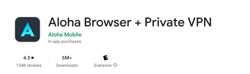 Aplikasi Browser - Aloha
