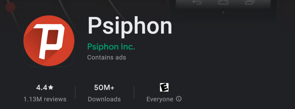 Aplikasi Browser Psiphon