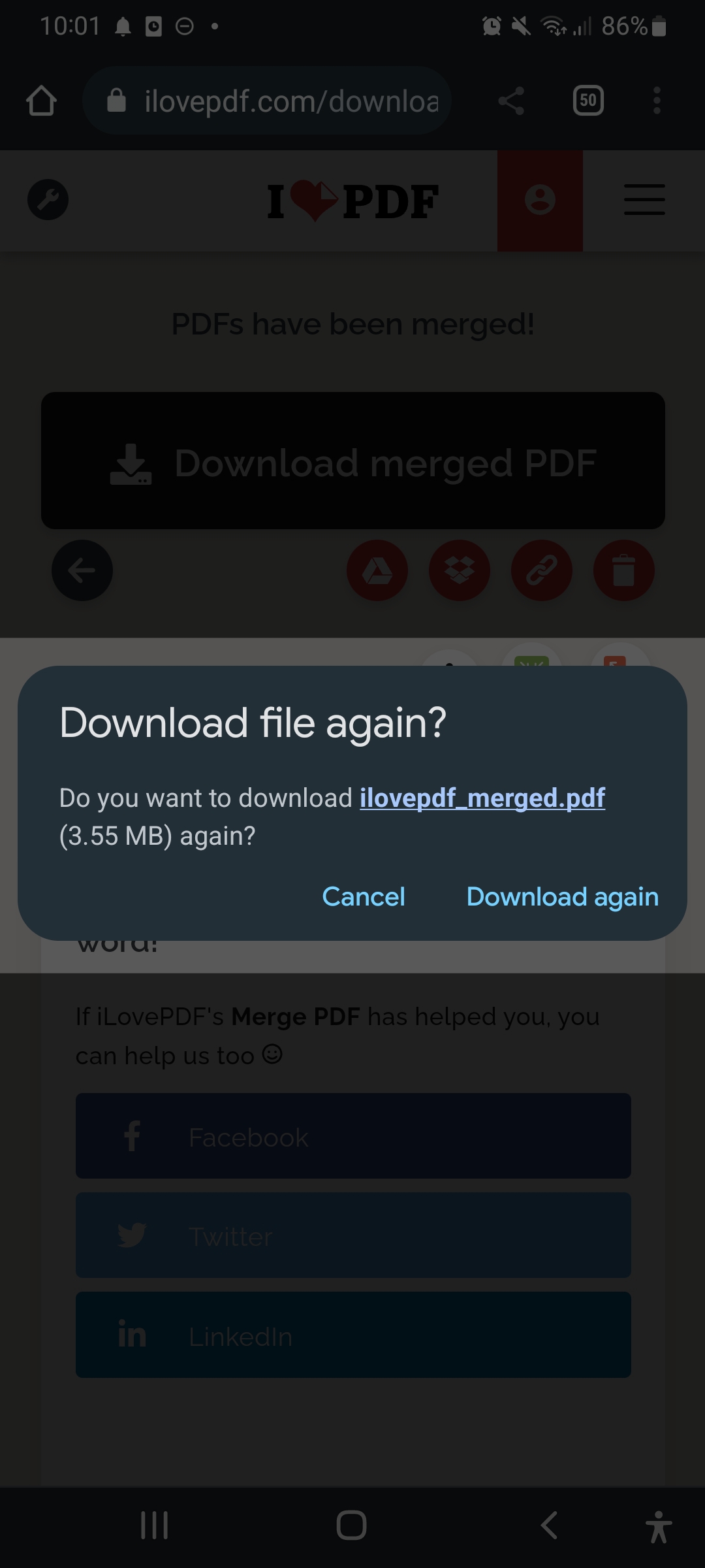 cara combine file pdf di android tanpa aplikasi gratis