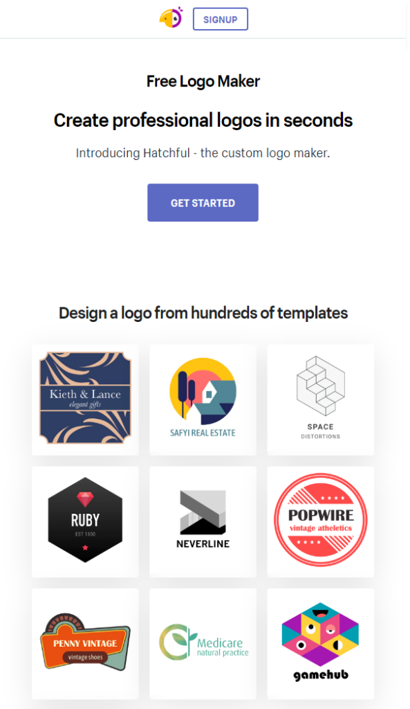aplikasi pembuat logo - hatchful by shopify