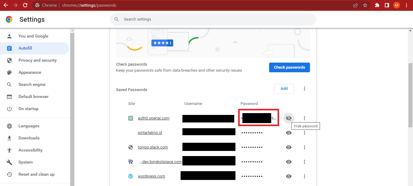 Cara Melihat Password yang Tersimpan di Google Chrome Lewat Desktop