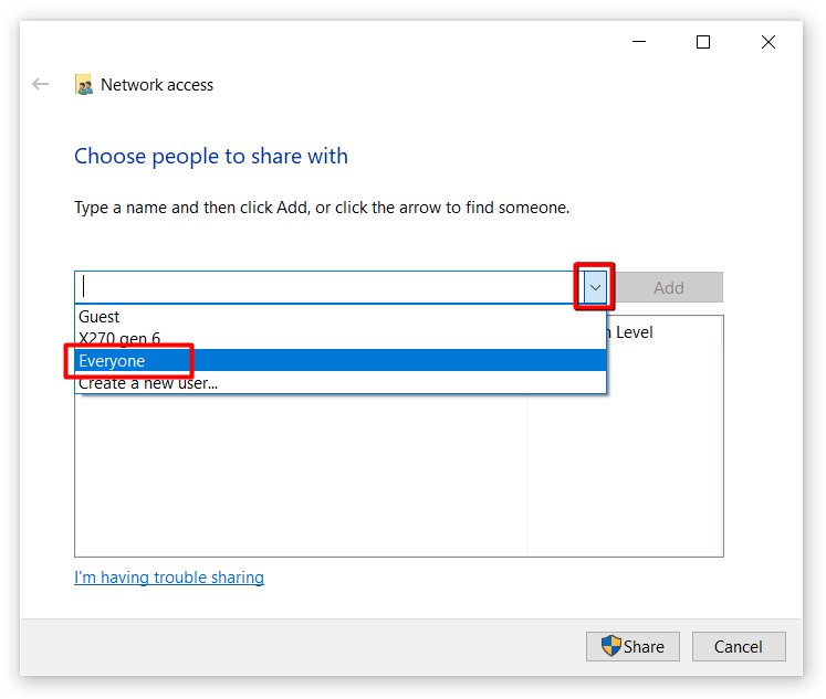 Cara Sharing Folder Windows 10