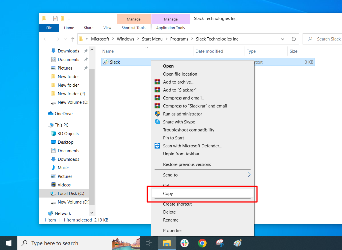 Cara Membuat Shortcut di Desktop Windows 10