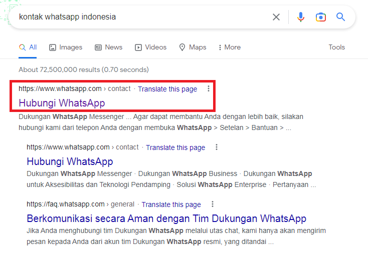 pusat bantuan WhatsApp untuk mengatasi nomor diblokir pihak whatsapp