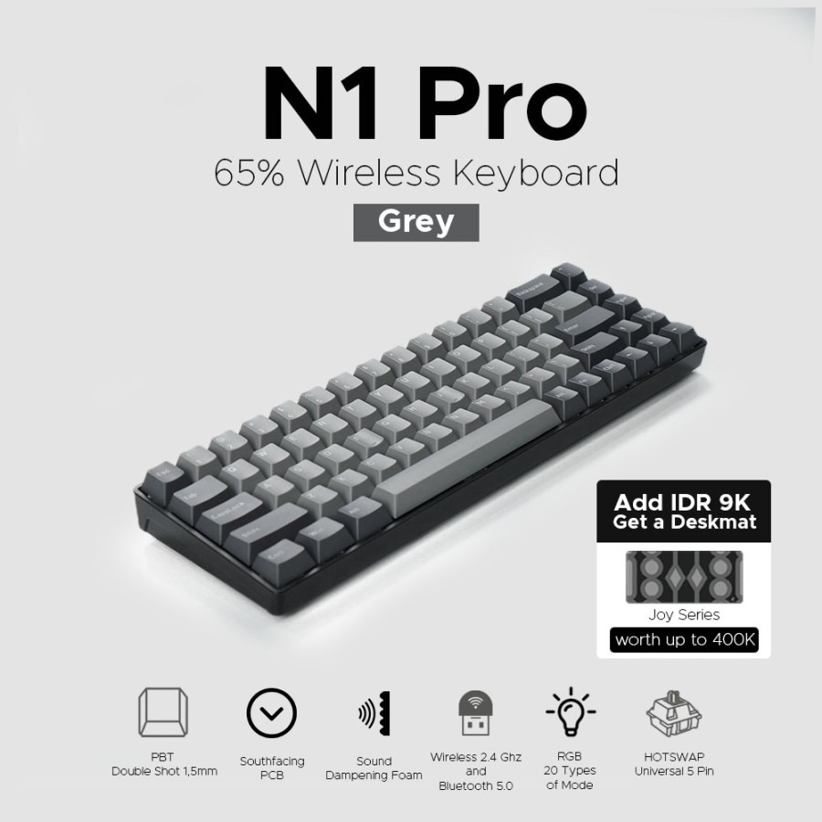 keyboard terbaik 2023 - noir n1 pro