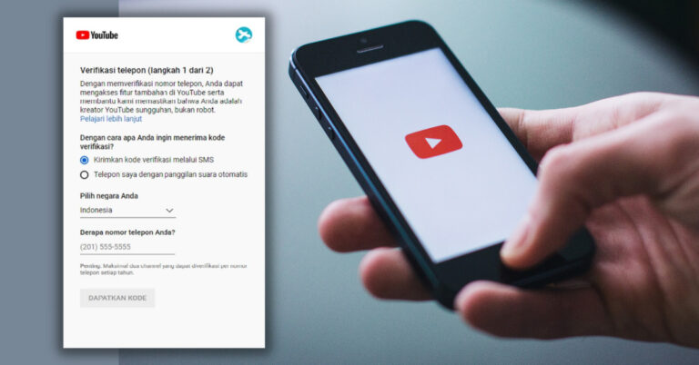 Cara Verifikasi Akun Youtube Dengan Nomor Telepon, Ini Cara Cepatnya
