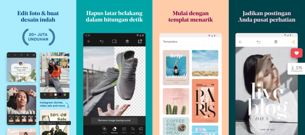 App Design Android terbaik 2023 - godaddy studio2