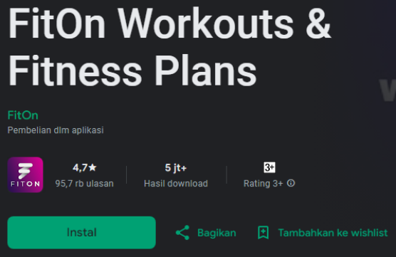 App Fitness Terbaik Android 2023 - fit on workouts & fitness plan