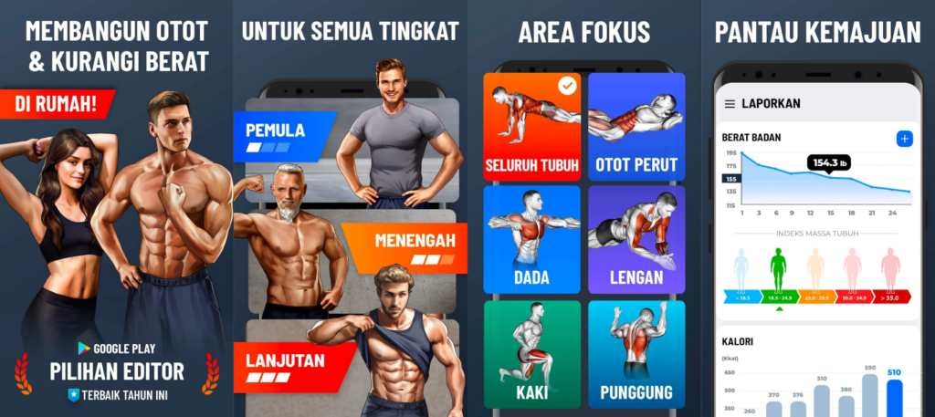 App Fitness Terbaik Android 2023 - latihan rumahan 3