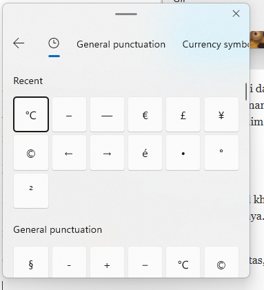 Cara Memunculkan Emoji di Laptop Windows - symbol