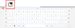 Cara Memunculkan Emoji di Laptop Windows - touch keyboard zoomed in 2
