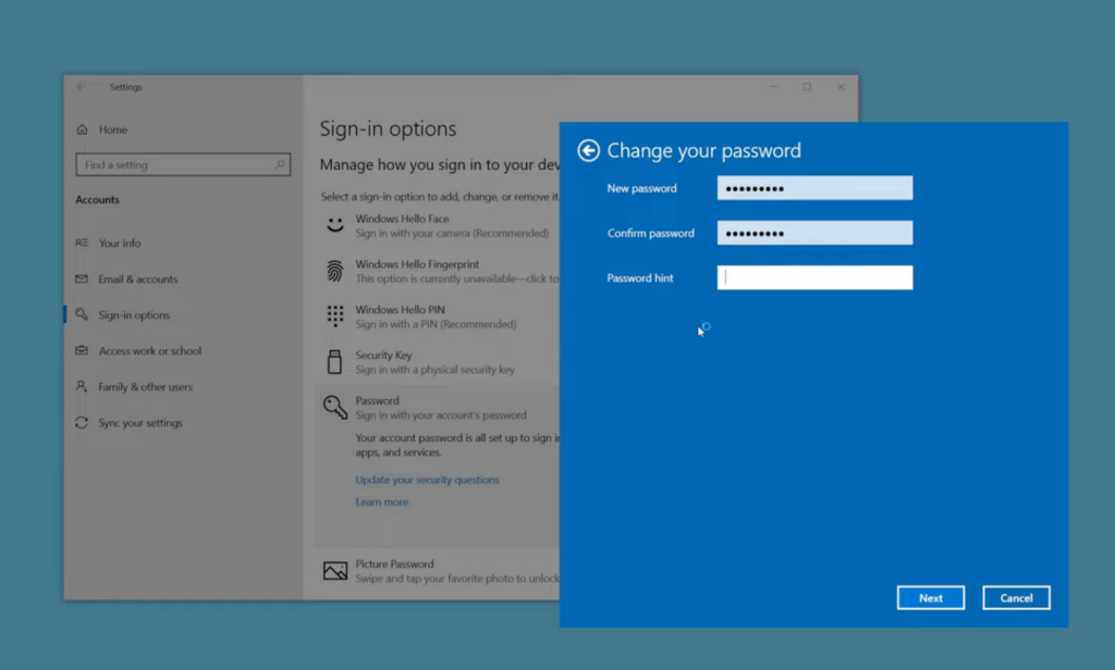 Cara Mengganti Password Laptop Windows 10 - passwords