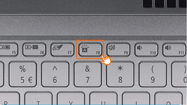Cara Menghidupkan Lampu Keyboard Acer - fn f8