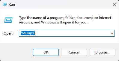 Cara Membersihkan File Sampah di Laptop Windows - run temp cache