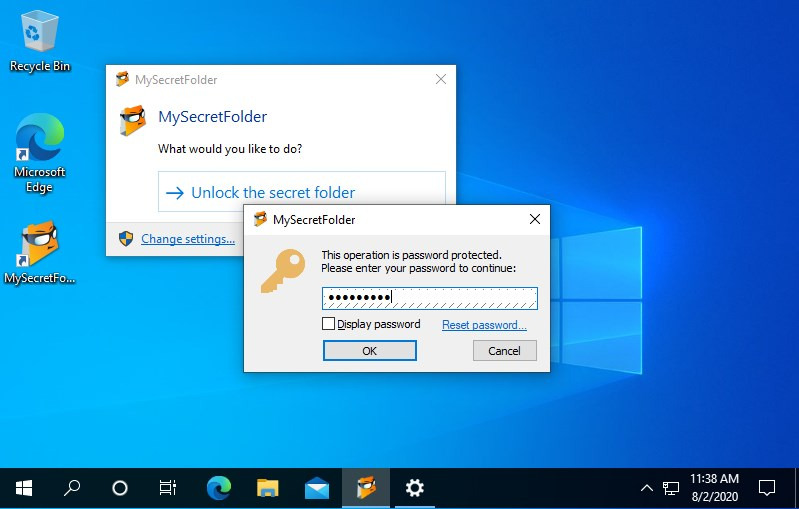 cara mengunci file di windows 10 - mysecretfolder