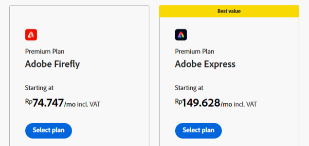 konsumsi credit adobe firefly - biaya berlangganan 2