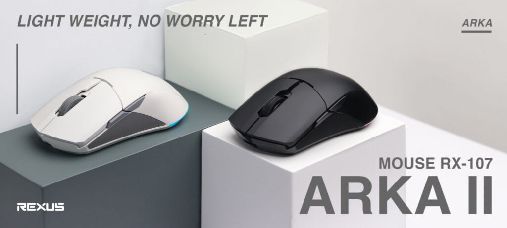 mouse terbaik 2023 - mouse gaming wireless terbaik 2023 - rexus Arka II RX-107