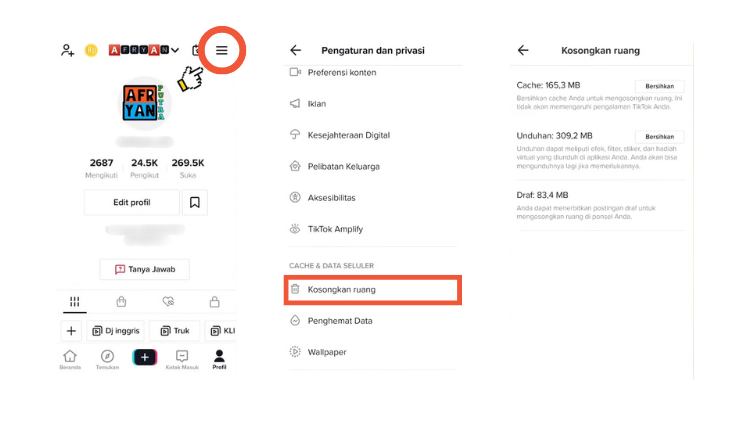 cara mengosongkan ruang penyimpanan tanpa menghapus aplikasi